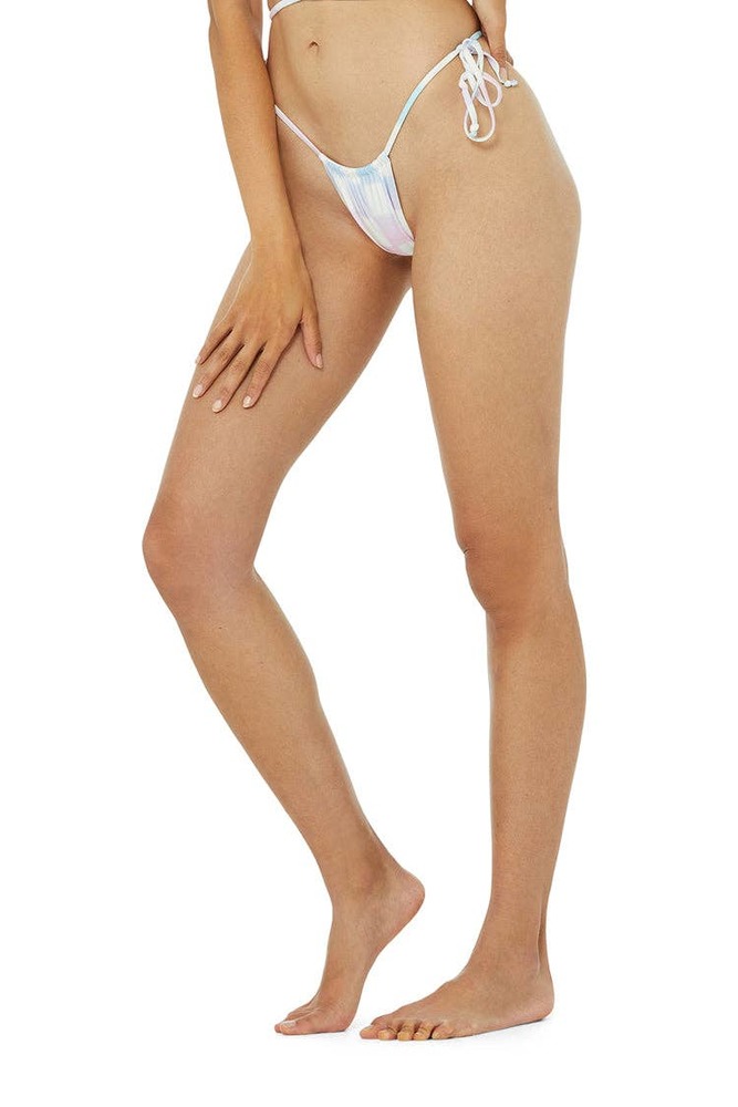 Frankies Bikinis ALO X Tia Bottom Pastel Checkers L NWT - Picture 2 of 12